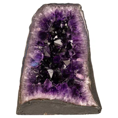 Pre-owned 1stdibs Aaa-grade Amethyst Geode – Deep Purple Druzy Crystals