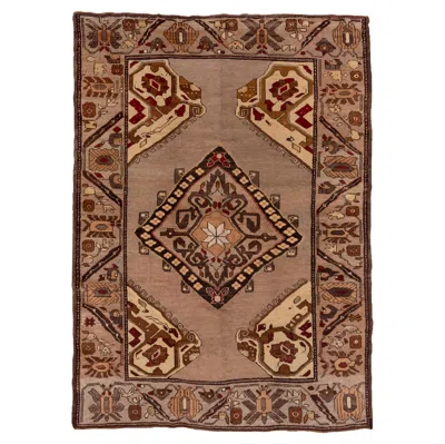Pre-owned 1stdibs Abstract Geometric Kars In Brown