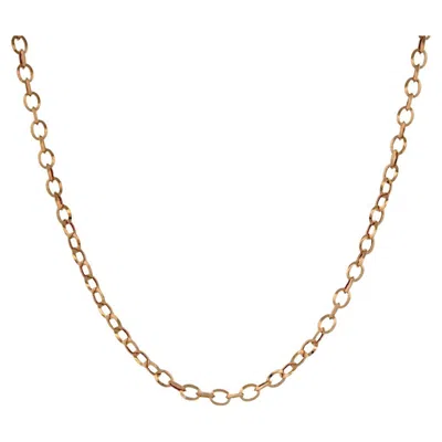 Pre-owned 1stdibs Aethelred 18k Yellow Gold Oval Chain – 18" With Lobster Clasp
