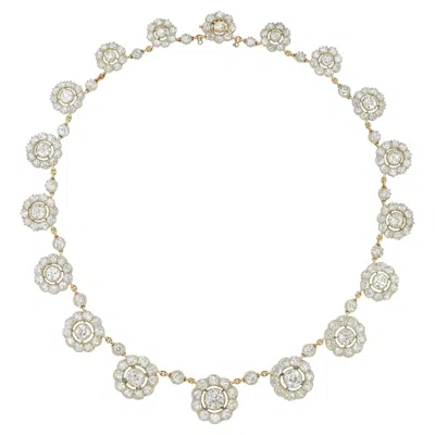 Pre-owned 1stdibs An Important Victorian Diamond Cluster Necklace In Multi