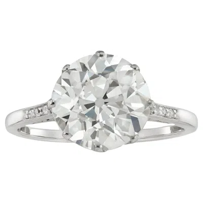 Pre-owned 1stdibs An Old European-cut Diamond Solitaire Ring In Multi