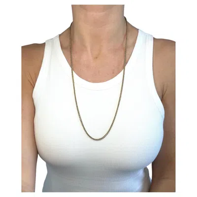 Pre-owned 1stdibs Antique 18ct Yellow Gold, 1920s 27 Inch Fancy Wheat Link Chain