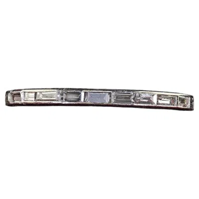 Pre-owned 1stdibs Antique Art Deco Platinum Diamond Baguette Eternity Wedding Band In Multi