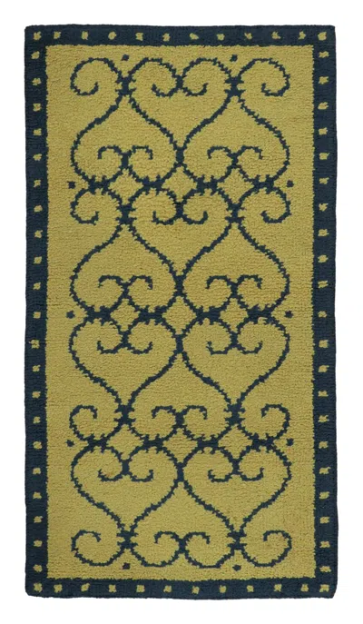 Pre-owned 1stdibs Antique Art Deco Rug In Gold With Classic Architectural Design - Rug & Kilim In Brown