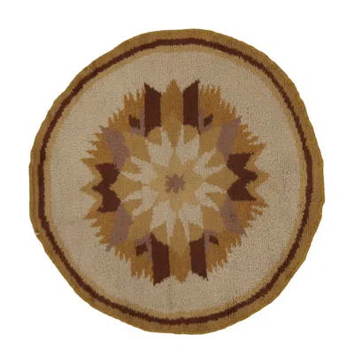 Pre-owned 1stdibs Antique Art Deco Rug With Brown & Lavender Geometric Design - Rug & Kilim In Purple