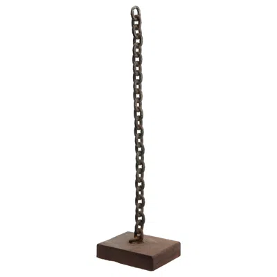Pre-owned 1stdibs Antique Brutalist Chain Sculpture, Abstract Design, 10x8x38 Inches In Black