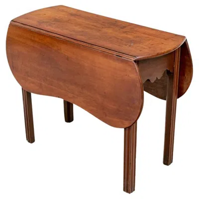 Pre-owned 1stdibs Antique Federal Style Cherry Butterfly Drop Leaf Table In Brown