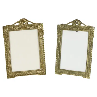 Pre-owned 1stdibs Antique French Polished Brass Photo Frames Early 20th In Sand