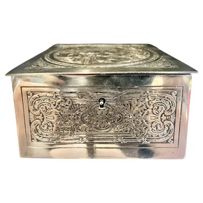 Pre-owned 1stdibs Antique French Silver-plated Jewelry Or Trinket Box