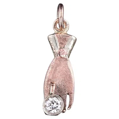 Pre-owned 1stdibs Antique Hand With Diamond Charm Of 9ct Gold, Circa 1890 In Multi