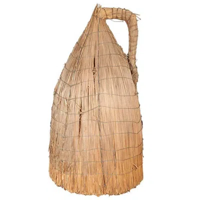 Pre-owned 1stdibs Antique Handcrafted Thatched Beehive, 19th-20th Century, 16\ Diameter" In Brown