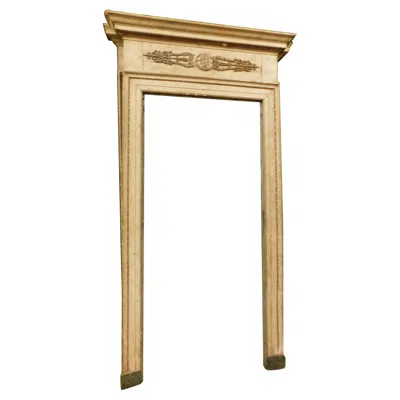 Pre-owned 1stdibs Antique Lacquered Frame, Passage With Charles X Friezes, Italy In Brown