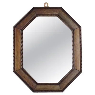 Pre-owned 1stdibs Antique Mirror With Dark Wood Frame From The 20th Century In Brown