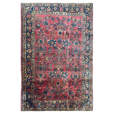 Pre-owned 1stdibs Antique Persian Style Mohajeran Sarouk Rug In Brown