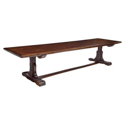 Pre-owned 1stdibs Antique Portuguese Monastery Table In Brown