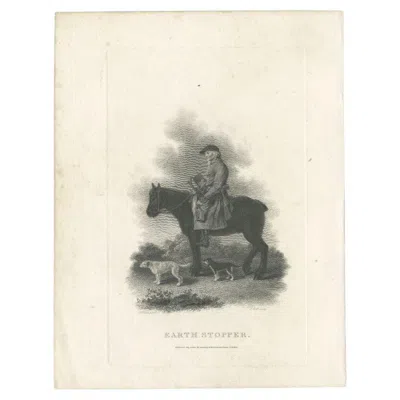 Pre-owned 1stdibs Antique Print Of 'earth Stopper' By Scott, 1801 In Sand