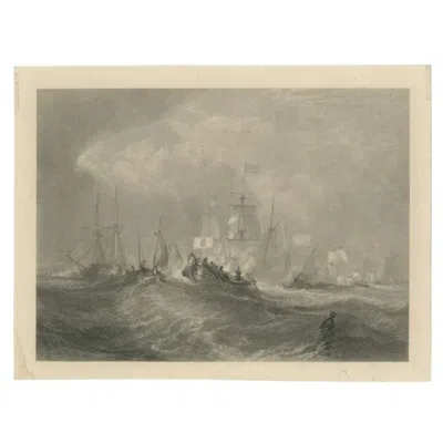 Pre-owned 1stdibs Antique Print Of The Prince Of Orange At Torbay, C.1860