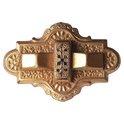 Pre-owned 1stdibs Antique Renaissance Fleur De Lis Niello High Relief Gilt Engraved Reliquary In Multi