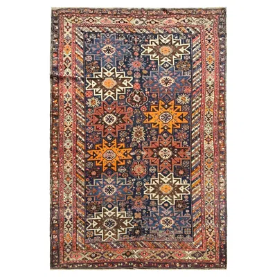 Pre-owned 1stdibs Antique Rugs Oriental Wool Geometric Kazak Rugs For Sale In Brown