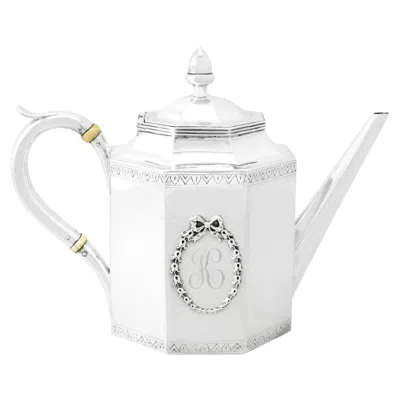 Pre-owned 1stdibs Antique Silver Teapot By Lewis Cary, Boston, Circa 1815