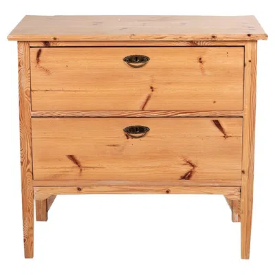 Pre-owned 1stdibs Antique Swedish Pinewood Bedside Table, Hand-carved, Circa 1890 In Brown