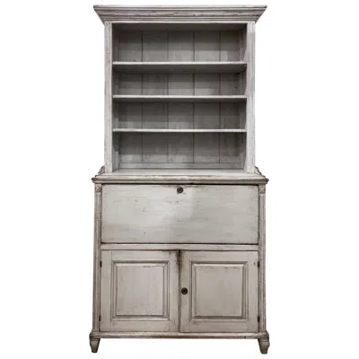 Pre-owned 1stdibs Antique Swedish Secretary Cabinet 19th Century In Brown