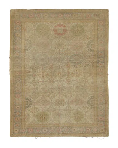 Pre-owned 1stdibs Antique Turkish Rug With Intricate Floral Play In Beige & Pastels - Rug & Kilim In Brown