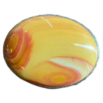 Pre-owned 1stdibs Antique Victorian Scottish Banded Agate Brooch In Engraved Silver, Circa 1880 In Multi