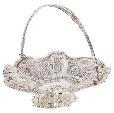 Pre-owned 1stdibs Antique Victorian Silver Plated Fruit Basket 19th Century