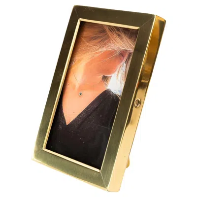 Pre-owned 1stdibs Art Deco Brass Picture Frame Vienna Around 1920s In Brown