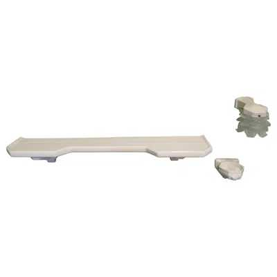 Pre-owned 1stdibs Art Deco Ceramic Bathroom Shelf With Mug Holder And Wall Light In Sand