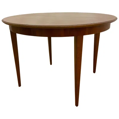 Pre-owned 1stdibs Art Deco Dining Table, Hand-crafted Fir, 44" Diameter, Sweden, 1925 In Brown