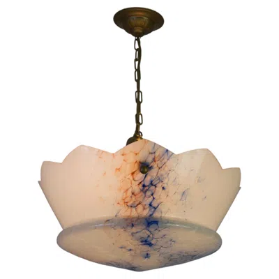 Pre-owned 1stdibs Art Deco Glass Pedant Lamp, 1930s, Germany In Brown