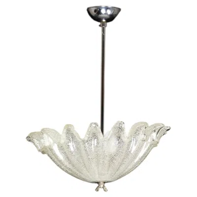 Pre-owned 1stdibs Art Deco Plafond Ceiling Lamp Murano Style Glass, 20th Century In Sand