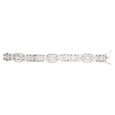 Pre-owned 1stdibs Art Deco Platinum 10 Carat Diamond Bracelet In Multi