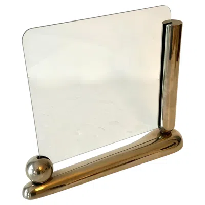 Pre-owned 1stdibs Art Deco Silver Plate Piicture Frame In The Style Of Swid Powell Ca. 1940 In Sand