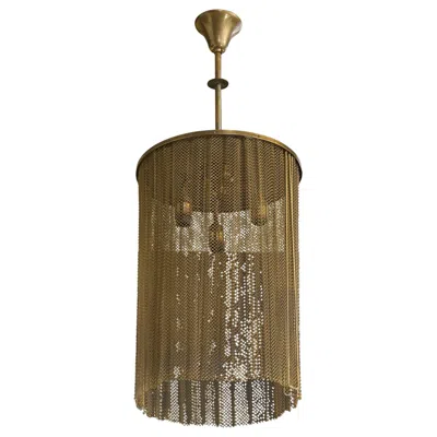 Pre-owned 1stdibs Austrian Designer, Pendant Light, Brass, Austria, 1920s In Brown