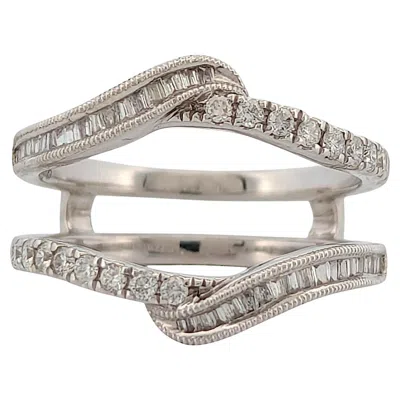 Pre-owned 1stdibs Azalea 14k White Gold Diamond Ring – 0.40ct Natural Diamonds Size 7