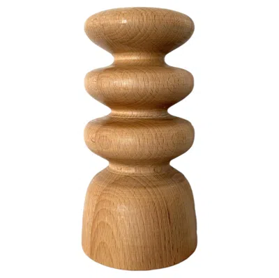 Pre-owned 1stdibs Beech, Bougeoir 1 Candlestick By Romain Des Bois In Brown
