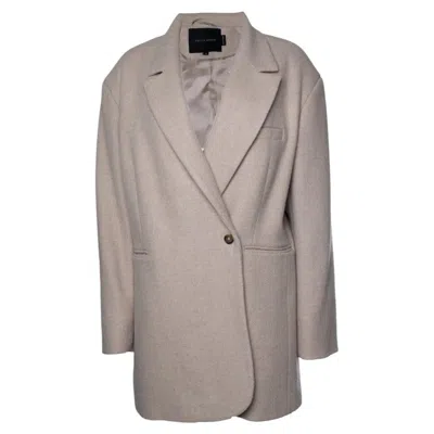 Pre-owned 1stdibs Birgitte Herskind, Beige Wool Coat In Brown