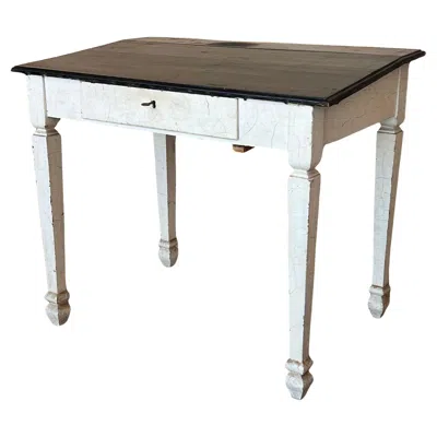 Pre-owned 1stdibs Black Ebonized Wood “architect Desk” Table With Drawer, France