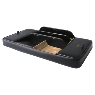 Pre-owned 1stdibs Black Leather Desk Foyer Box Jewelry Tray Caddy, English, Late-20th Century