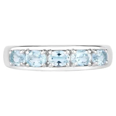 Pre-owned 1stdibs Blue Topaz Ring 0.94 Carats Sterling Silver