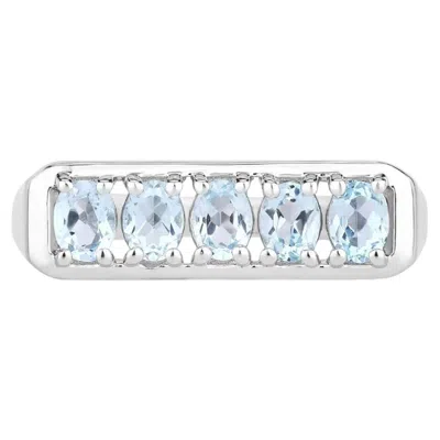 Pre-owned 1stdibs Blue Topaz Ring 0.94 Carats Sterling Silver