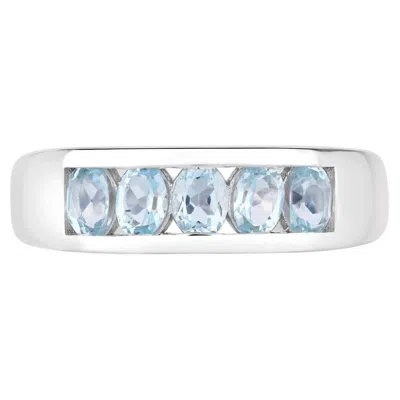 Pre-owned 1stdibs Blue Topaz Ring 0.94 Carats Sterling Silver
