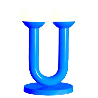 Pre-owned 1stdibs Blue Umu Sculptural Table Lamp By Drusch Design