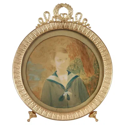 Pre-owned 1stdibs Bronze Photo Frame, Europe, End Of 19th Century In Gold