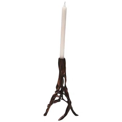 Pre-owned 1stdibs Candlestick In Dark Bronze By Fakasaka Design In Gold