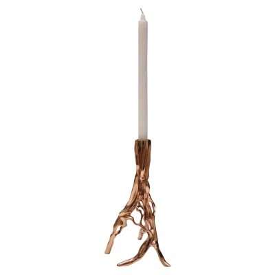 Pre-owned 1stdibs Candlestick In Polished Bronze By Fakasaka Design In Gold