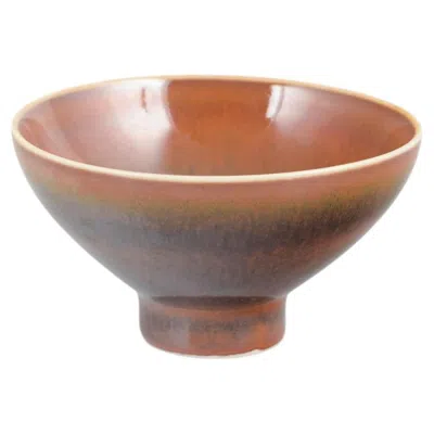 Pre-owned 1stdibs Carl-harry Stålhane For Rörstrand. Ceramic Bowl In Brown-red Glaze. Mid-20th C.